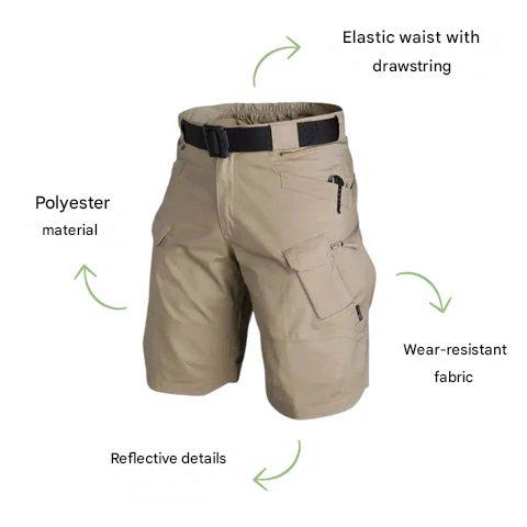 Herren Cargo Shorts | Taktisch | Schnelltrocknend | Praktisch | Taschen-Luzern Mode