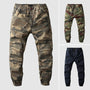 Herren Camouflage Cargo Hose mit Taschen und Kordelzug-De 3 kleuren (Koop er 2 krijg er 3)-S-Luzern Mode