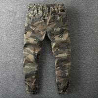 Herren Camouflage Cargo Hose mit Taschen und Kordelzug-Luzern Mode