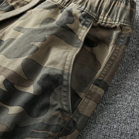 Herren Camouflage Cargo Hose mit Taschen und Kordelzug-Luzern Mode