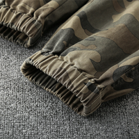 Herren Camouflage Cargo Hose mit Taschen und Kordelzug-Luzern Mode