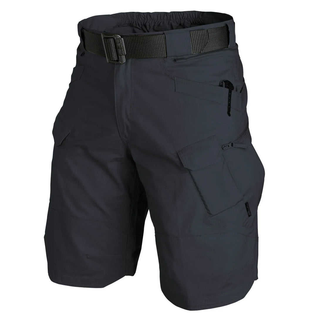 Herren Shorts | Cargo | Taktisch | Taschen | Reißverschlüsse | Teflon-Dunkelblau-S-Luzern Mode
