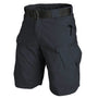 Herren Shorts | Cargo | Taktisch | Taschen | Reißverschlüsse | Teflon-Dunkelblau-S-Luzern Mode