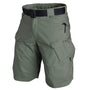 Herren Shorts | Cargo | Taktisch | Taschen | Reißverschlüsse | Teflon-Hellgrün-S-Luzern Mode