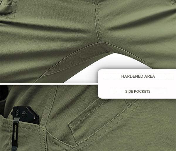 Herrenhose | Lang | Taktisch | Elastisch | Taschen | Schlaufe | Robust-Luzern Mode