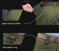 Herrenhose | Lang | Taktisch | Elastisch | Taschen | Schlaufe | Robust-Luzern Mode