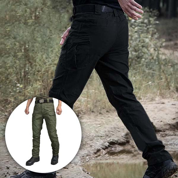 Herrenhose | Lang | Taktisch | Elastisch | Taschen | Schlaufe | Robust-Luzern Mode