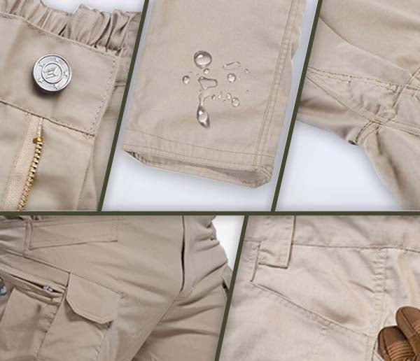 Herrenhose | Lang | Taktisch | Elastisch | Taschen | Schlaufe | Robust-Luzern Mode