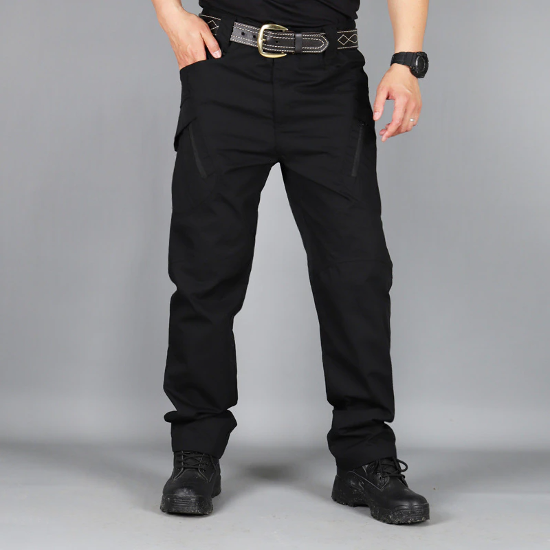 Taktische Outdoor-Hose für Herren mit Taschenfunktion-Schwarz-S-Luzern Mode