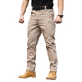 Herren Outdoor Cargohose mit Taschen für Wandern und Trekking-Khaki-S-Luzern Mode