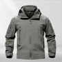 Taktische Herren Softshell-Jacke | X-Fleece | Warm | Gefüttert | Kapuze-Grau-XS-Luzern Mode