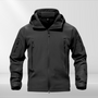 Taktische Herren Softshell-Jacke | X-Fleece | Warm | Gefüttert | Kapuze-Schwarz-XS-Luzern Mode