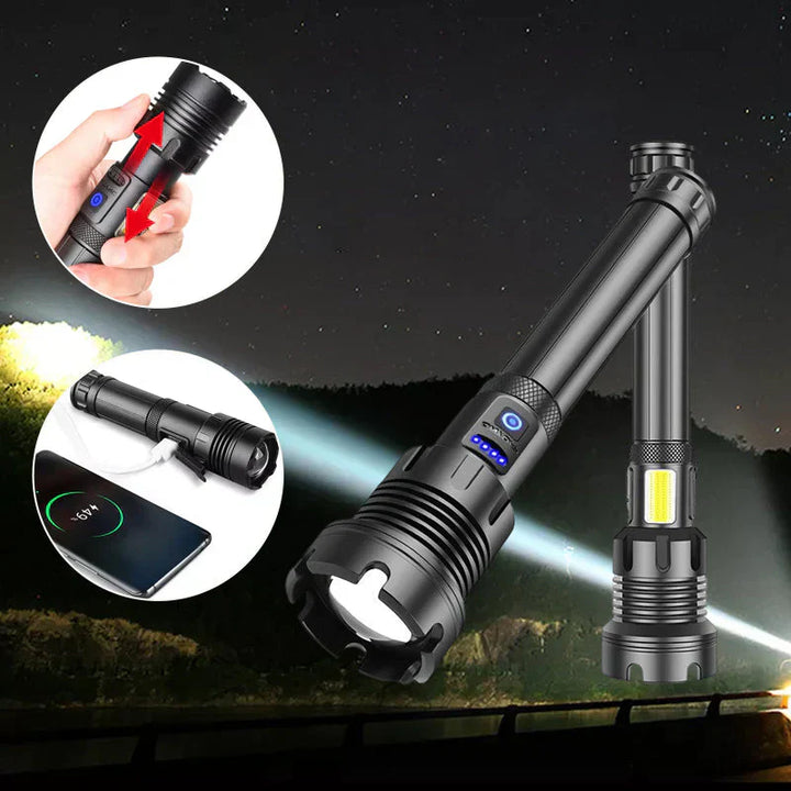 Taschenlampe | Taktisch Leistungsstark Wiederaufladbar Langlebig Hell Anpassbar SOS-Luzern Mode