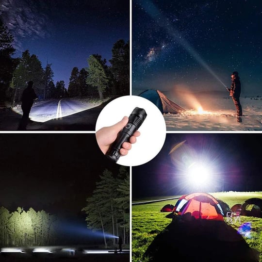 Taschenlampe | Taktisch Leistungsstark Wiederaufladbar Langlebig Hell Anpassbar SOS-Luzern Mode