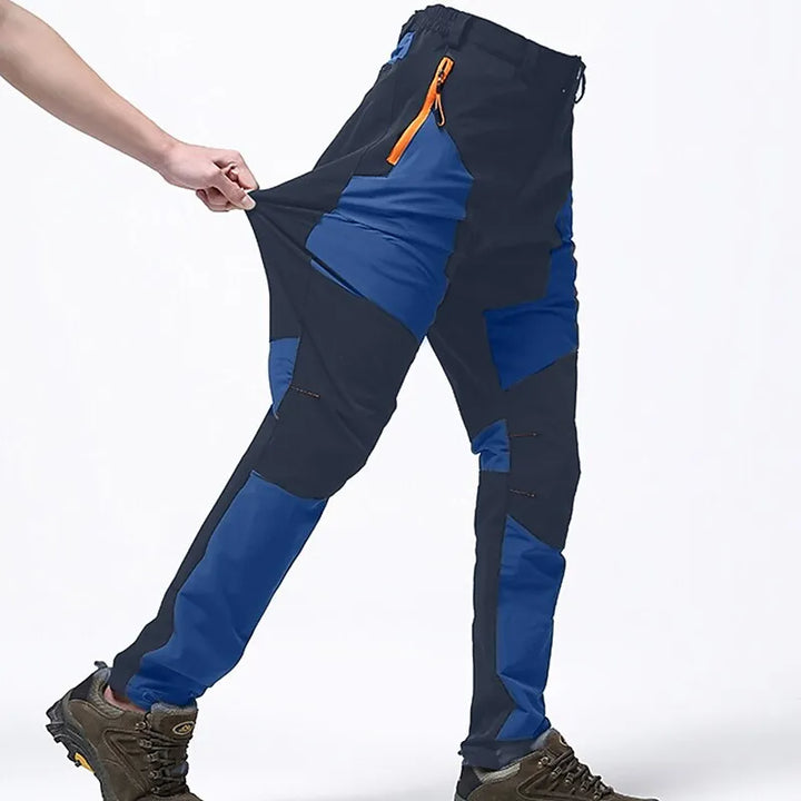 Herren Outdoor Wanderhose mit Taschen und Stretchfunktion-Armeegrün-S-Luzern Mode