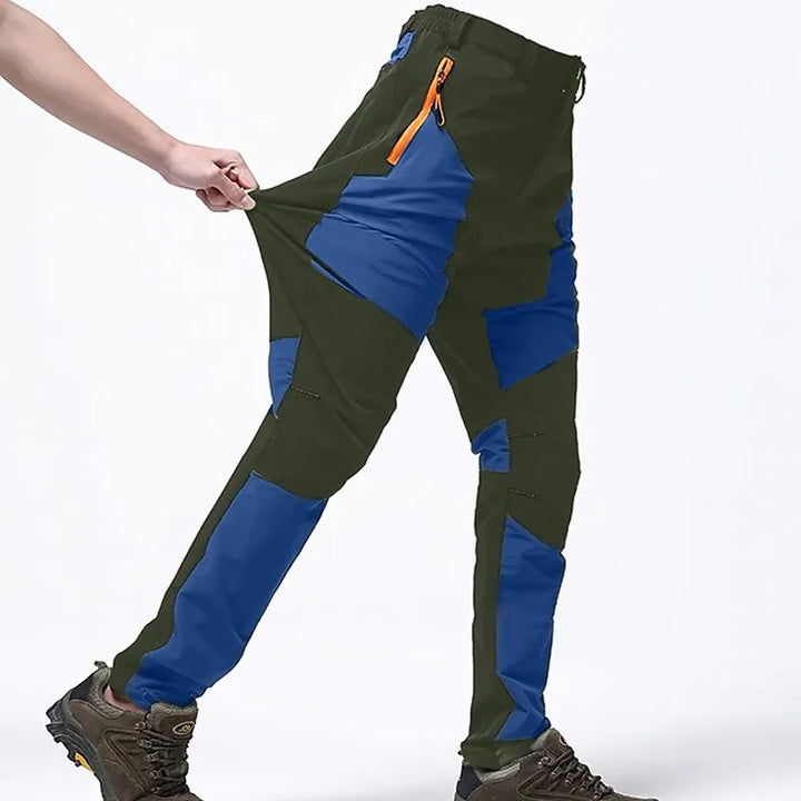 Herren Outdoor Wanderhose mit Taschen und Stretchfunktion-Dunkelblau-S-Luzern Mode