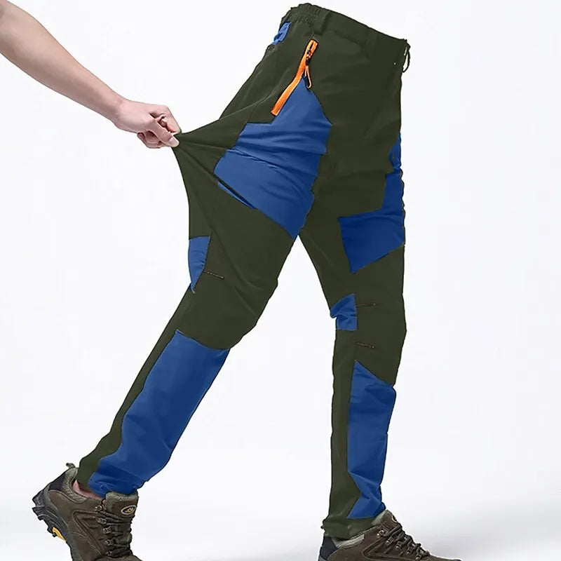 Herren Outdoor Wanderhose mit Taschen und Stretchfunktion-Dunkelblau-S-Luzern Mode