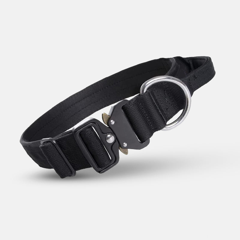 Hundehalsband | Taktisch Griff Robust Stark Stabil-Schwarz-M-Luzern Mode