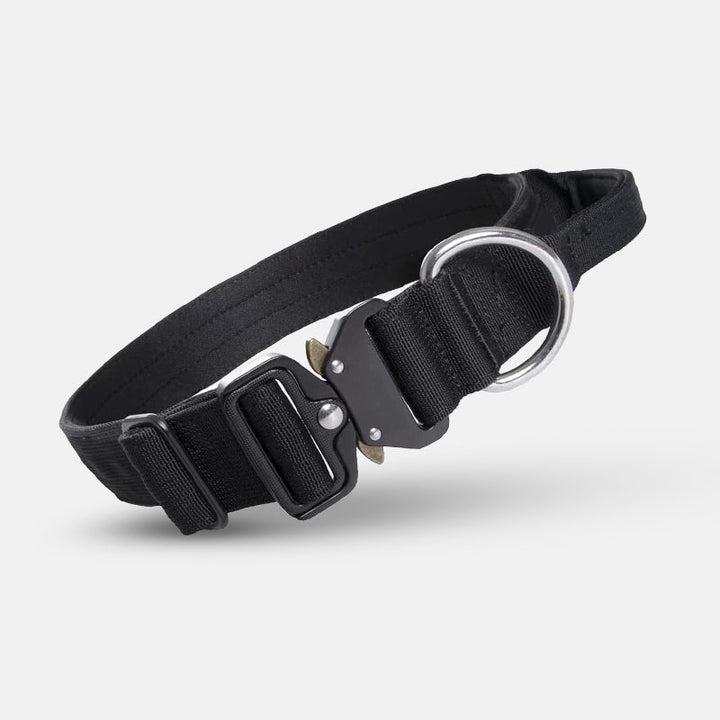 Hundehalsband | Taktisch Griff Robust Stark Stabil-Schwarz-M-Luzern Mode
