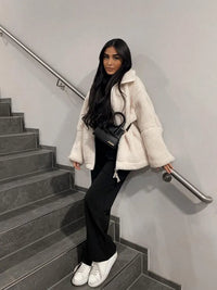 Fleecejacke Damen mit Reißverschluss und Taschen kaufen-Luzern Mode