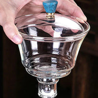 Teeset | Magnetisch Einzigartig Innovativ Modern Langlebig Glas Transparent-Luzern Mode