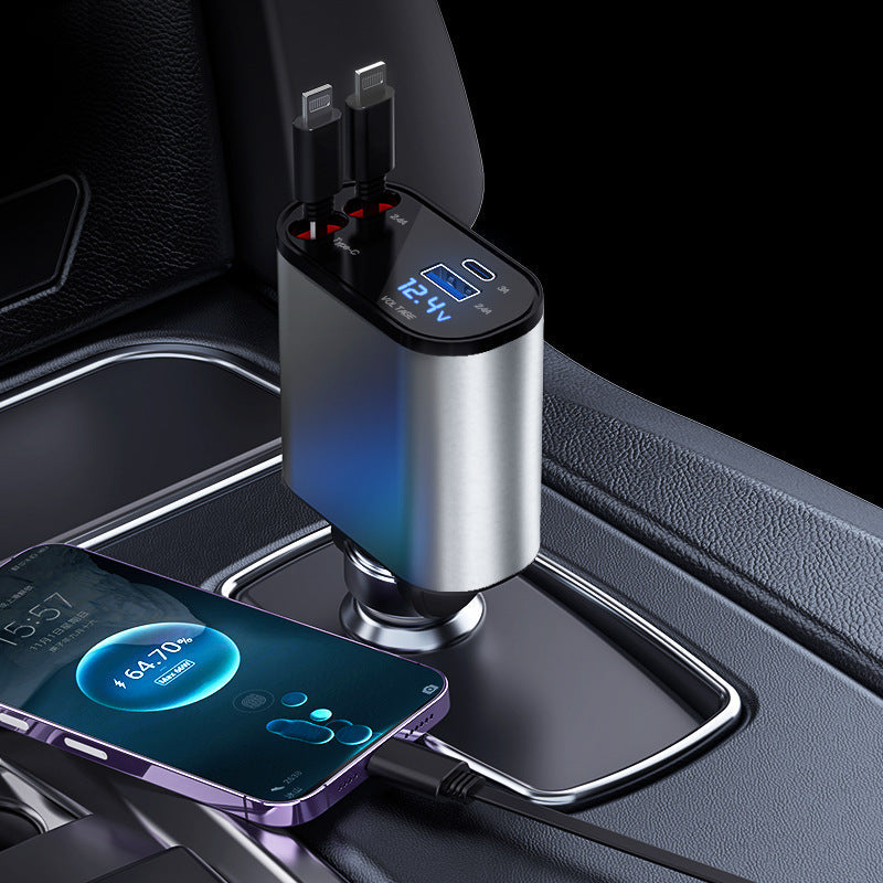 Auto Schnelladegerät | USB | iPhone | Ausziehbar | Universell | Leistungsstark-2 iPhone-Luzern Mode