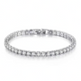 Damen Tennisarmband | Zirkonia | Verstellbar | Silber | Hypoallergen-Silber-Luzern Mode