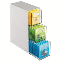 Teebeutel-Organisator | Schubladen | Quadratisch | Weiß | Platzsparend-Luzern Mode