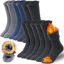 Herren Thermosocken Set - Winter Warme Arbeitssocken 6er Pack-6 Paar gemischte Farben-Luzern Mode