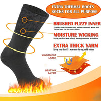 Herren Thermosocken Set - Winter Warme Arbeitssocken 6er Pack-Luzern Mode