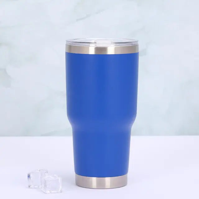Thermosbecher | Schiebeverschluss Doppelwandig 900ML Langlebig Edelstahl Vielseitig-Blau-Luzern Mode