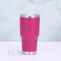 Thermosbecher | Schiebeverschluss Doppelwandig 900ML Langlebig Edelstahl Vielseitig-Knallpink-Luzern Mode
