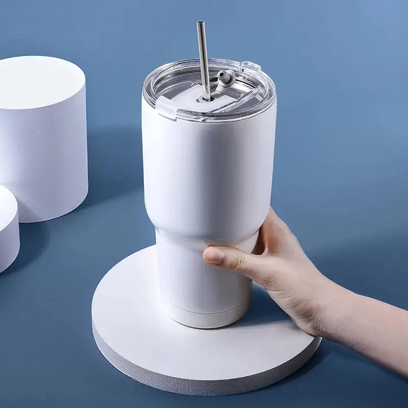 Thermosbecher | Schiebeverschluss Doppelwandig 900ML Langlebig Edelstahl Vielseitig-Luzern Mode