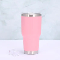 Thermosbecher | Schiebeverschluss Doppelwandig 900ML Langlebig Edelstahl Vielseitig-Rosa-Luzern Mode