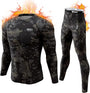 Herren Kompressionsanzug für Sport & Fitness Training-Schwarz Camouflage-XS-Luzern Mode