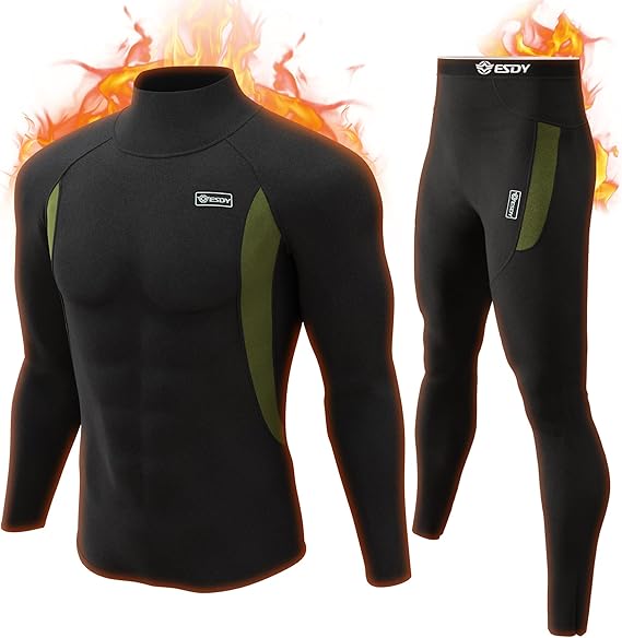 Herren Kompressionsanzug für Sport & Fitness Training-Schwarz mit Rollkragen-XS-Luzern Mode