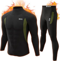 Herren Kompressionsanzug für Sport & Fitness Training-Schwarz mit Rollkragen-XS-Luzern Mode