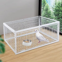 Vogelgehege | Rückschlagschutz | Tierfreundlich | Metall | Robust-Luzern Mode