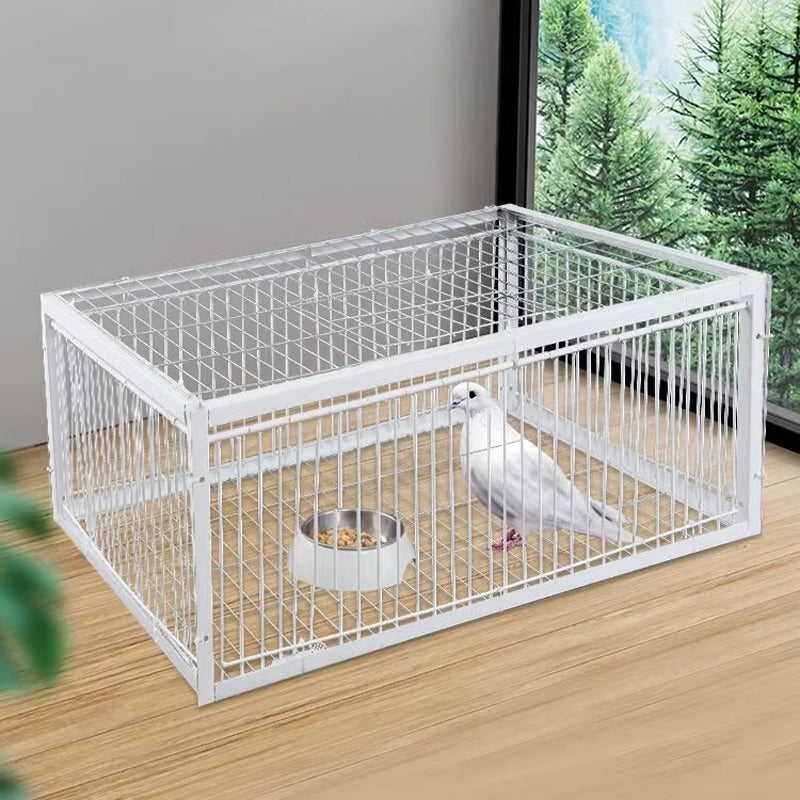 Vogelgehege | Rückschlagschutz | Tierfreundlich | Metall | Robust-Luzern Mode