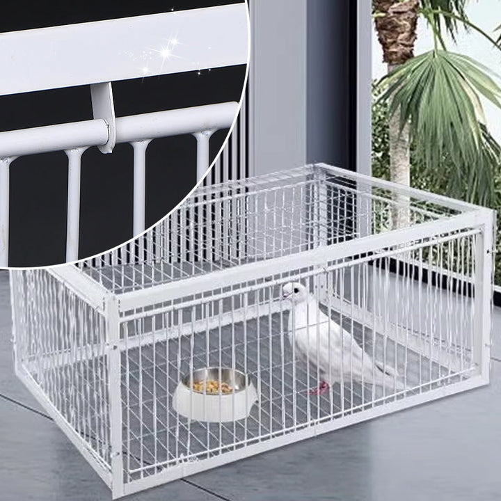 Vogelgehege | Rückschlagschutz | Tierfreundlich | Metall | Robust-Luzern Mode