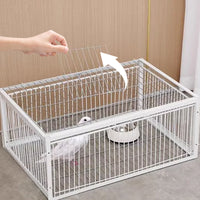 Vogelgehege | Rückschlagschutz | Tierfreundlich | Metall | Robust-Luzern Mode