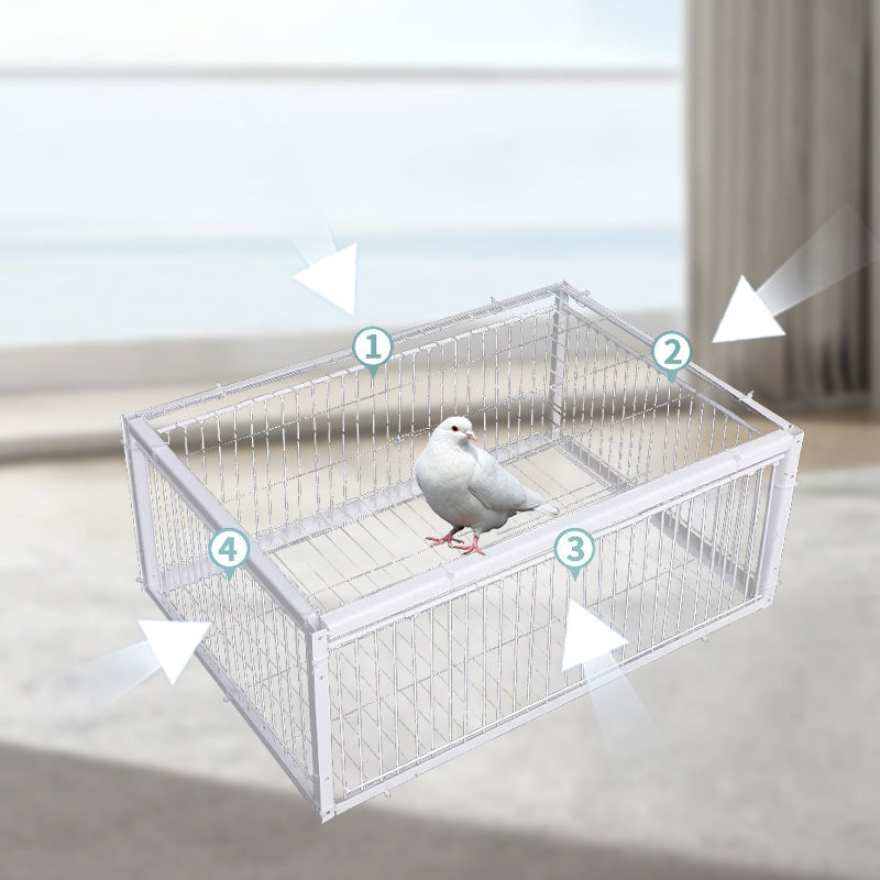 Vogelgehege | Rückschlagschutz | Tierfreundlich | Metall | Robust-Luzern Mode
