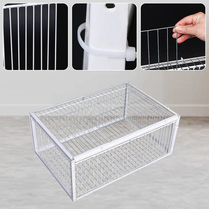 Vogelgehege | Rückschlagschutz | Tierfreundlich | Metall | Robust-Luzern Mode