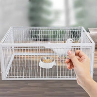 Vogelgehege | Rückschlagschutz | Tierfreundlich | Metall | Robust-Luzern Mode