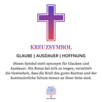 Halskette für Herren | Rosenkranz | Tigerauge | Lapislazuli | Kreuz-Luzern Mode