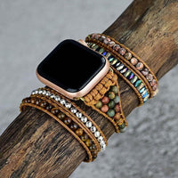 Tigerauge Apple Watch Band | Verstellbar | Edelsteine | Modern | Handgefertigt-Luzern Mode