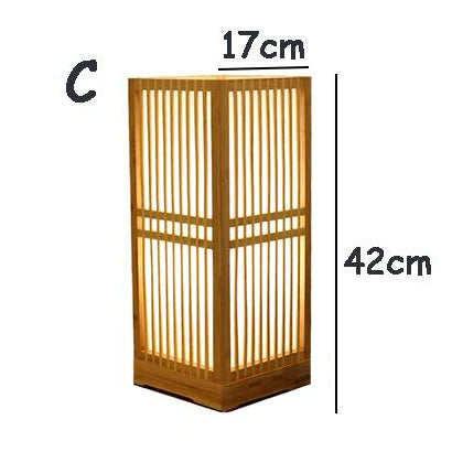 Tischlampe | Japanischer Stil Beruhigend Bambus Nachhaltig Trendig Vielseitig-Luzern Mode