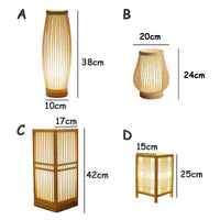Tischlampe | Japanischer Stil Beruhigend Bambus Nachhaltig Trendig Vielseitig-Luzern Mode