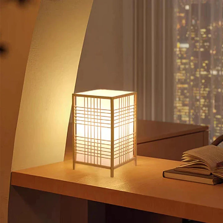 Tischlampe | Japanischer Stil Beruhigend Bambus Nachhaltig Trendig Vielseitig-D 15cm x 25cm-Luzern Mode