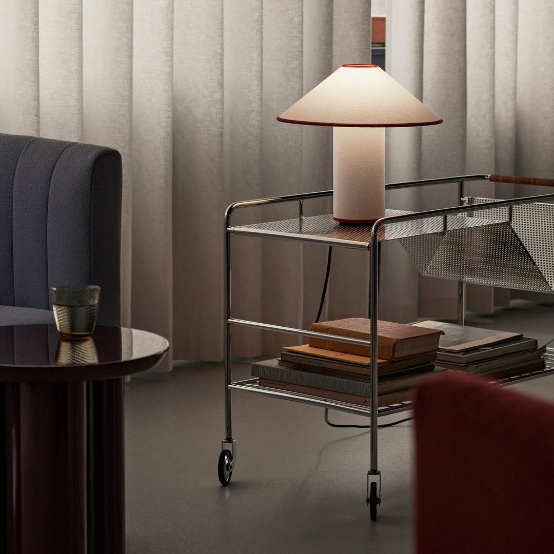Tischlampe | Stoffschirm | LED | Kabelschalter | 40W | E26 | E27-Luzern Mode